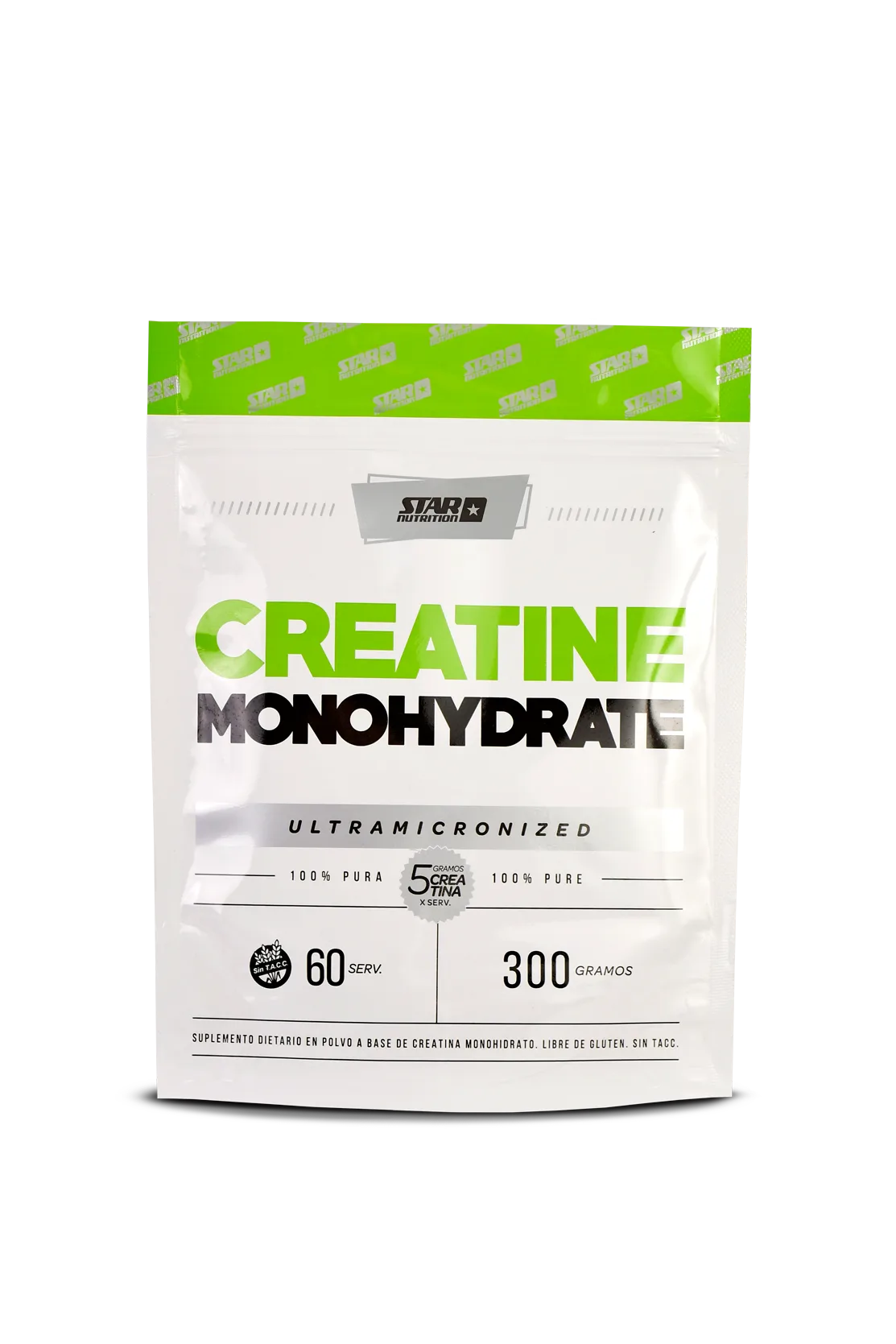 Creatina Monohidrato 300g Doypack Sin Sabor
